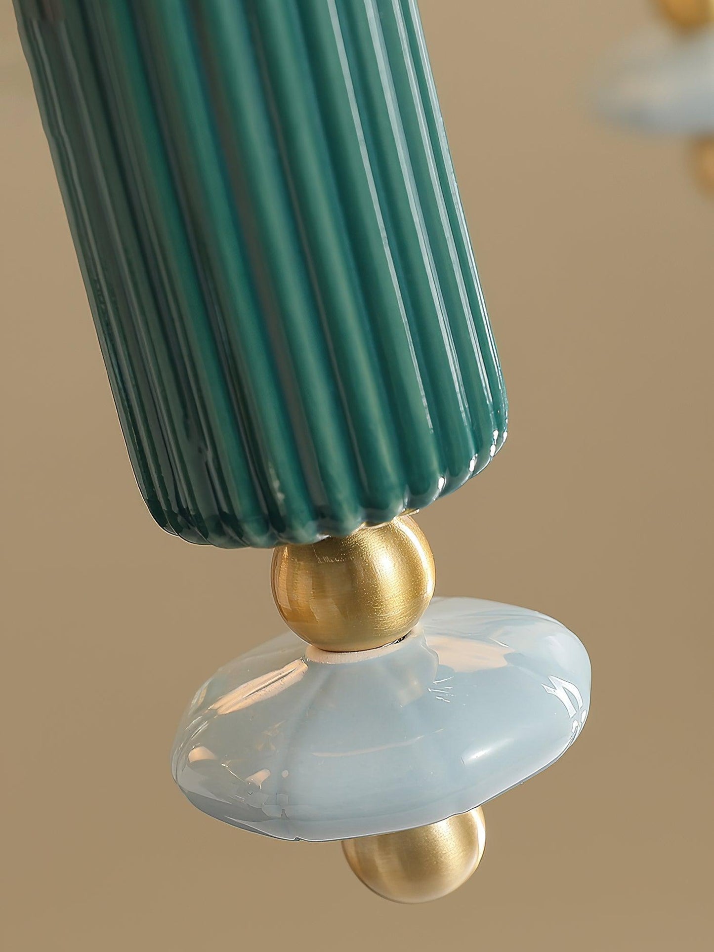 Timeless Luxury Fluted Accent Glass Shade Chandelier