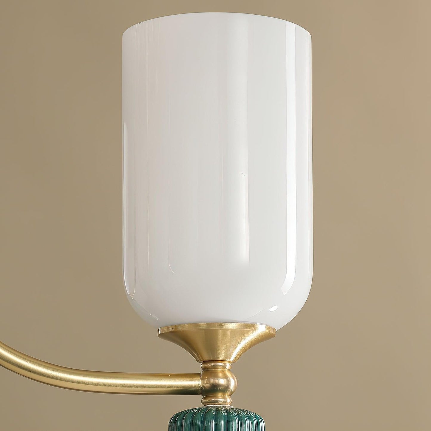 Timeless Luxury Fluted Accent Glass Shade Chandelier