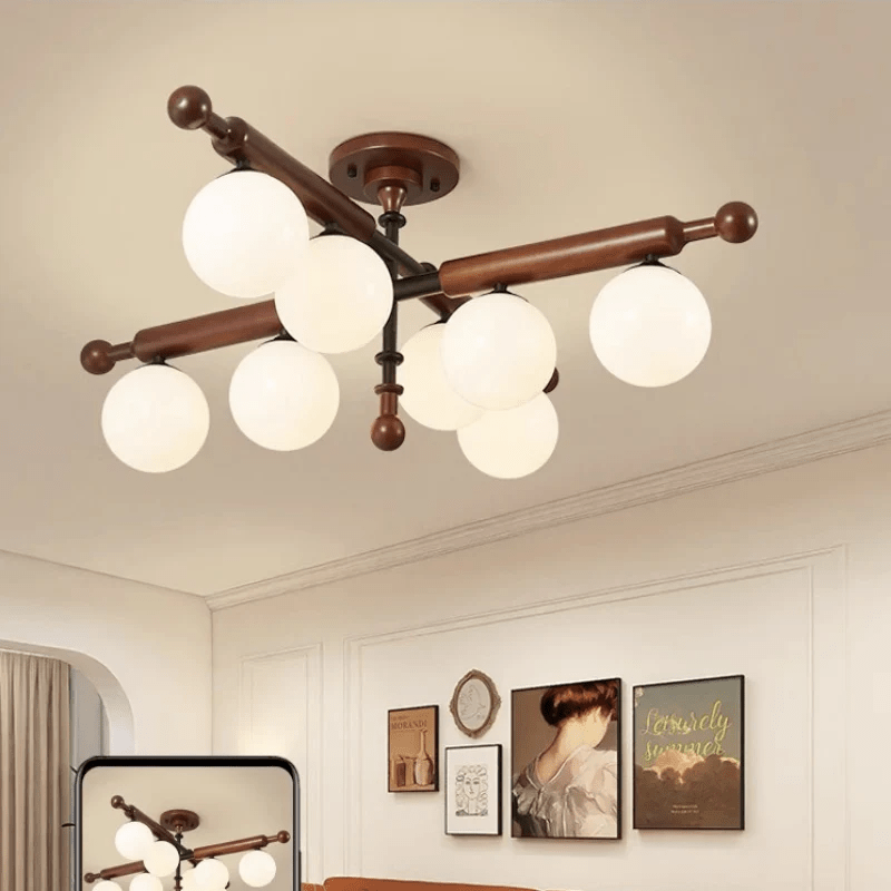 Wood Ceiling Light
