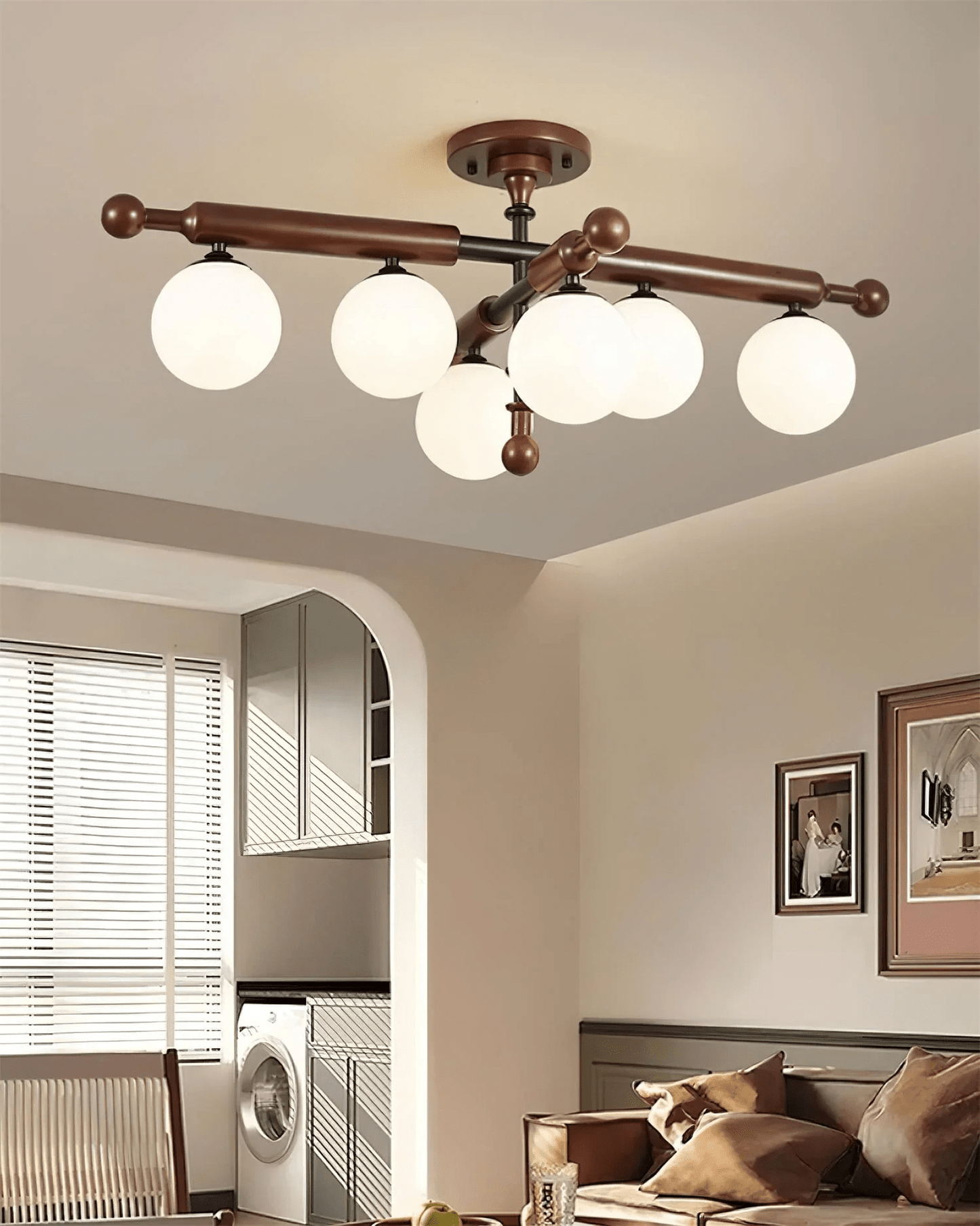 Wood Ceiling Light