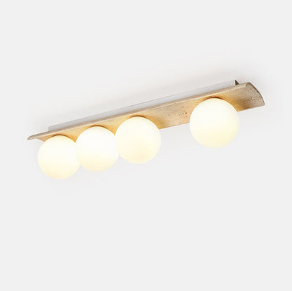 Yellow Travertine Ceiling Light