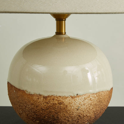 Two-color round table lamp