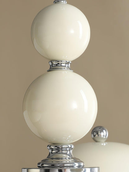 Disc Shade Spherical Accent Chrome Acrylic Chandelier