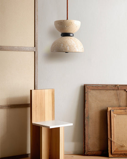 Travertine Pendant Light