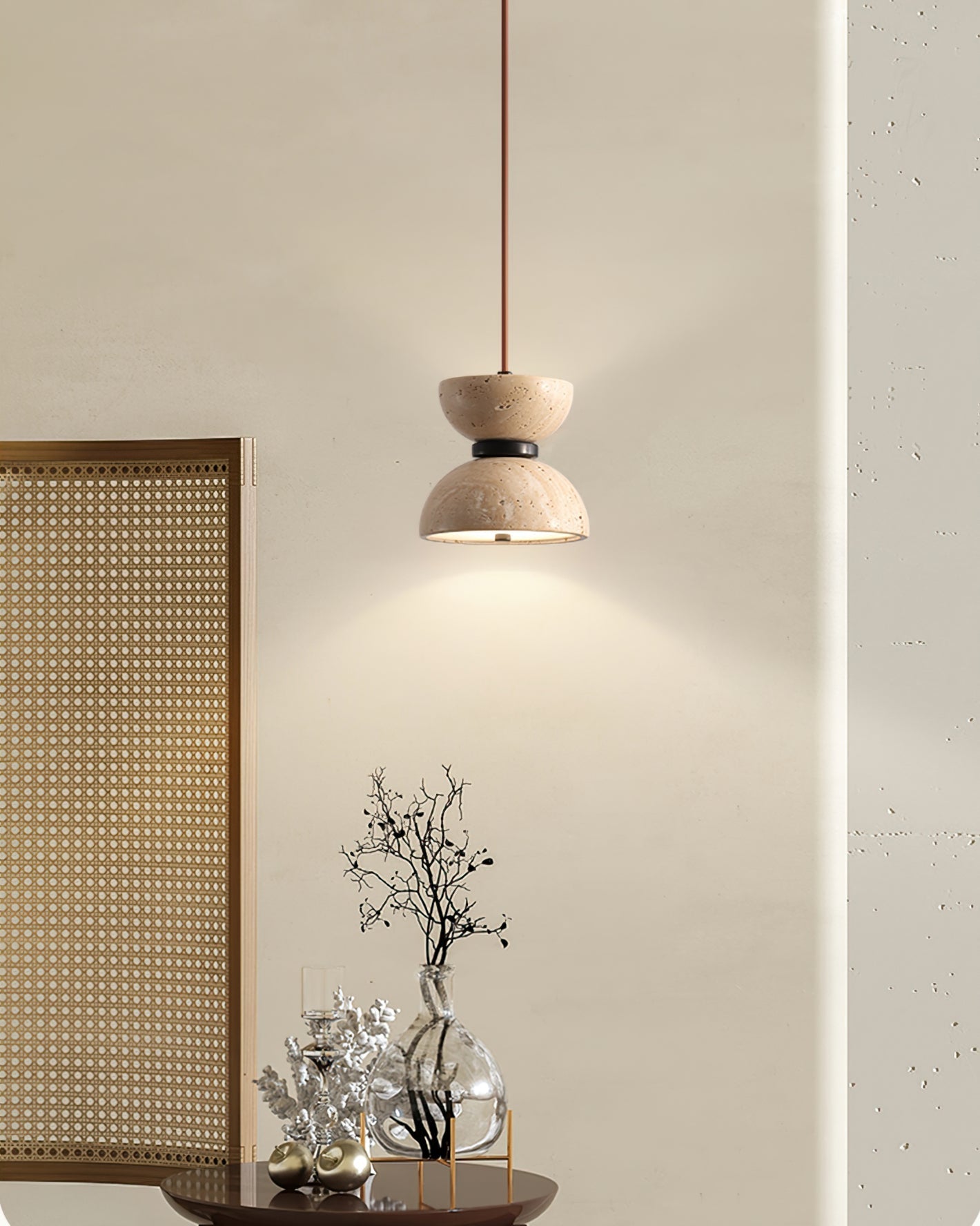 Travertine Pendant Light