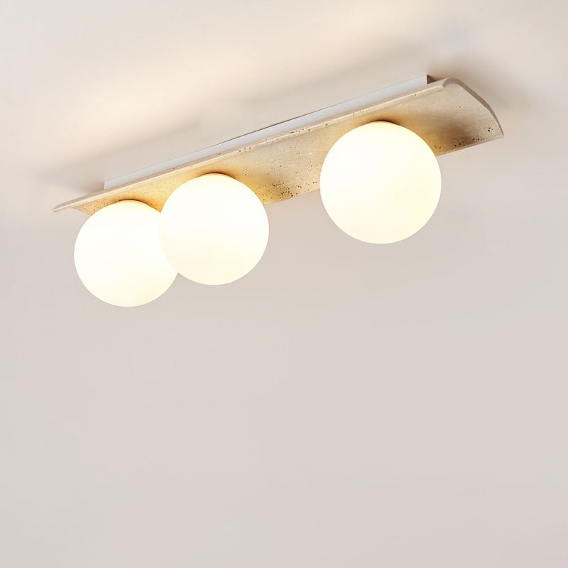 Yellow Travertine Ceiling Light